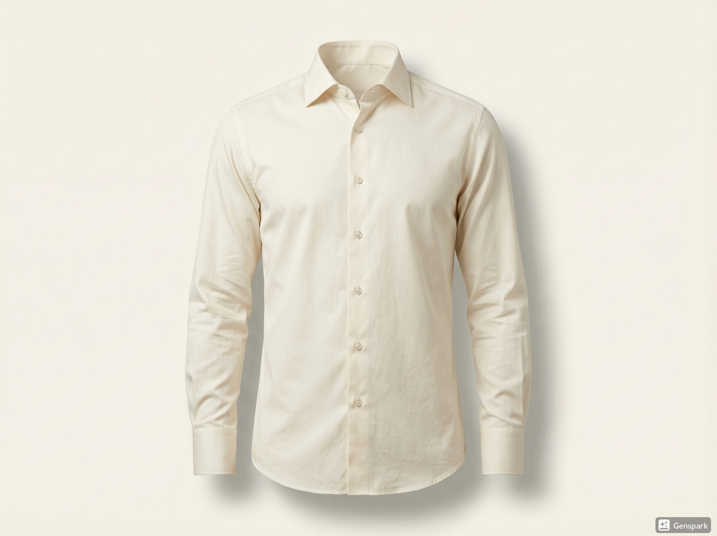 Men's Solid Cream Formal Shirt Slim Fit Finch & Foster Men's Solid Cream Formal Shirt Slim Fit Finch & Foster